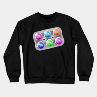 Colorful Donuts In An Egg Tray Descoration For Easter Crewneck Sweatshirt